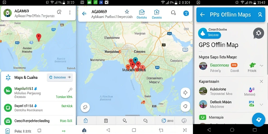 Tampilan antarmuka AGAM69 yang intuitif dan siap membantu navigasi offline.