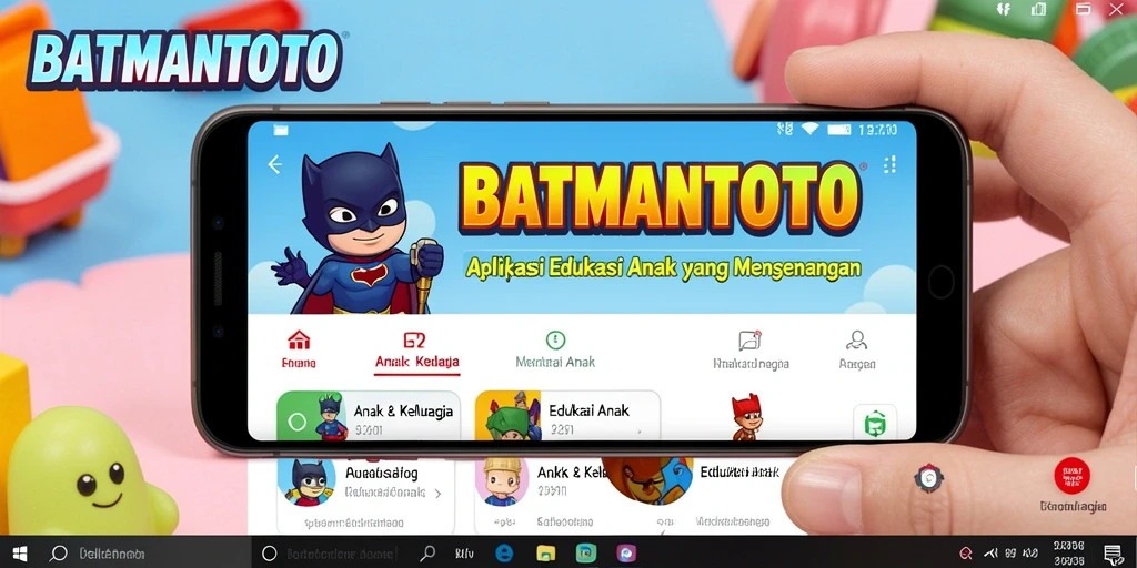 Antarmuka edukatif yang menarik dari aplikasi BATMANTOTO.