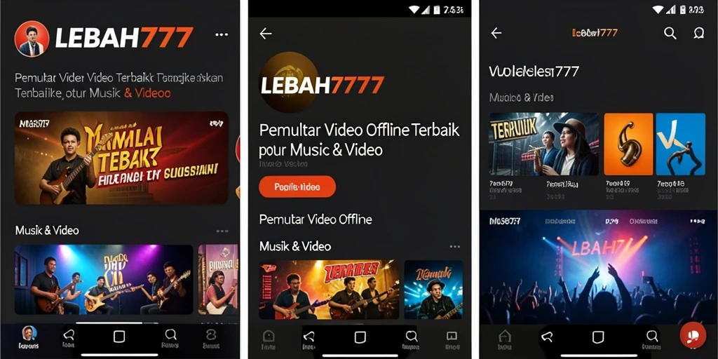 Tampilan antarmuka LEBAH777 saat memutar video luar biasa.